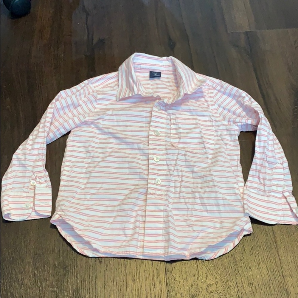 3 for $20 boys button down pink stripe shirt dress